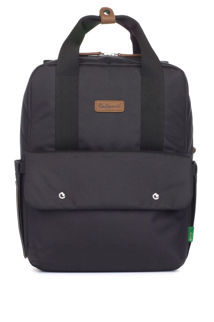 Eco Wickelrucksack aus recyceltem Plastik schwarz