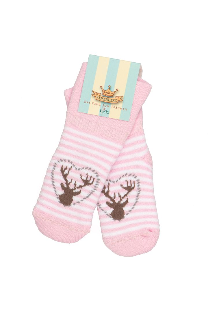 Baby Socken Hirsch rosa