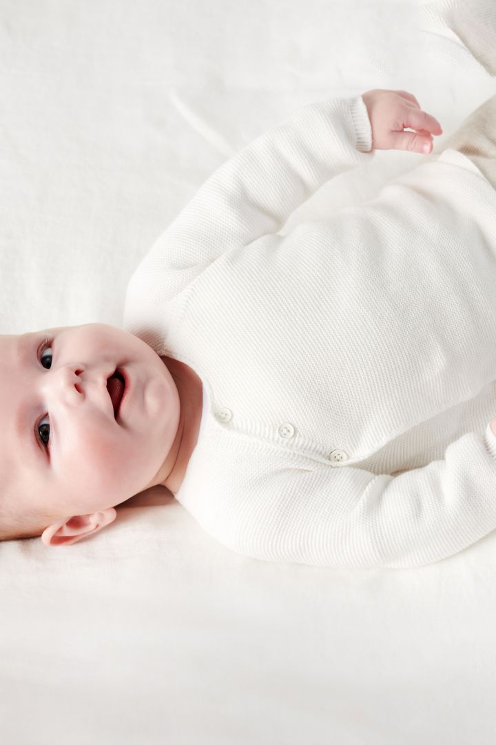 Organic Baby Wickel-Pullover weiß