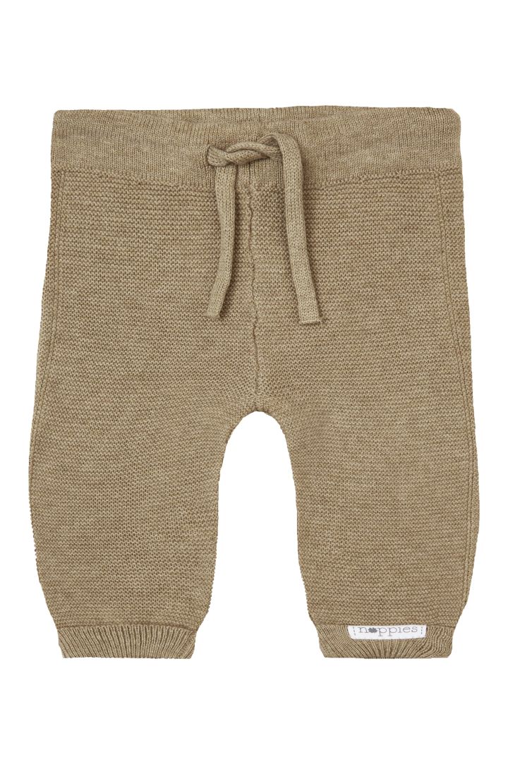 Organic Baby-Strickhose khaki light