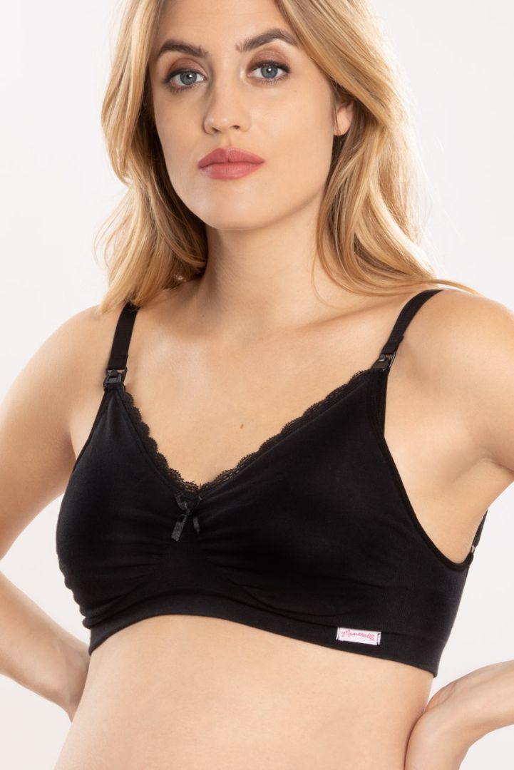 Organic Schwangerschafts- und Still BH Seamless schwarz