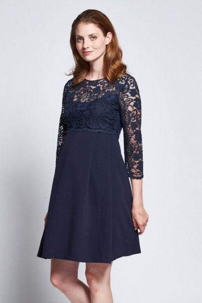 Umstandskleid mit Spitzenoberteil
