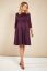 Preview: Maternity dress with submarine neckline wine red