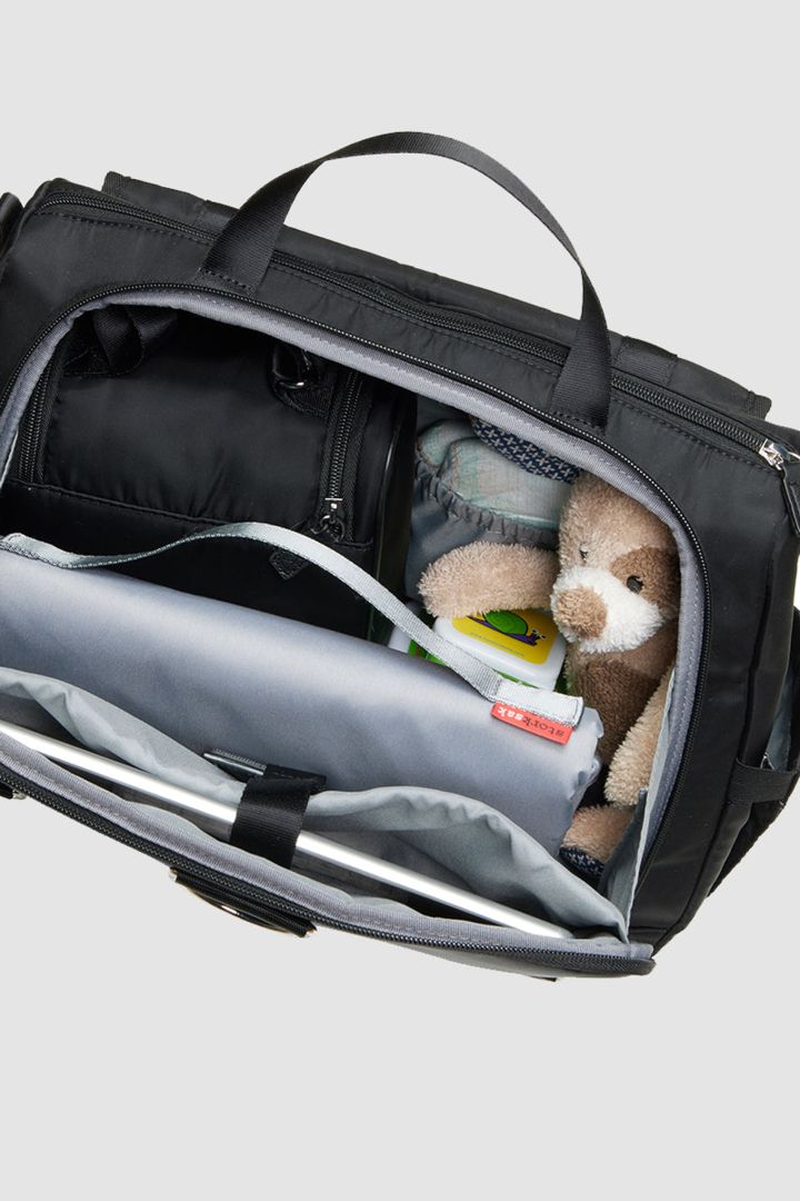 Storksak Eco 2 in 1 Wickeltasche und Rucksack schwarz