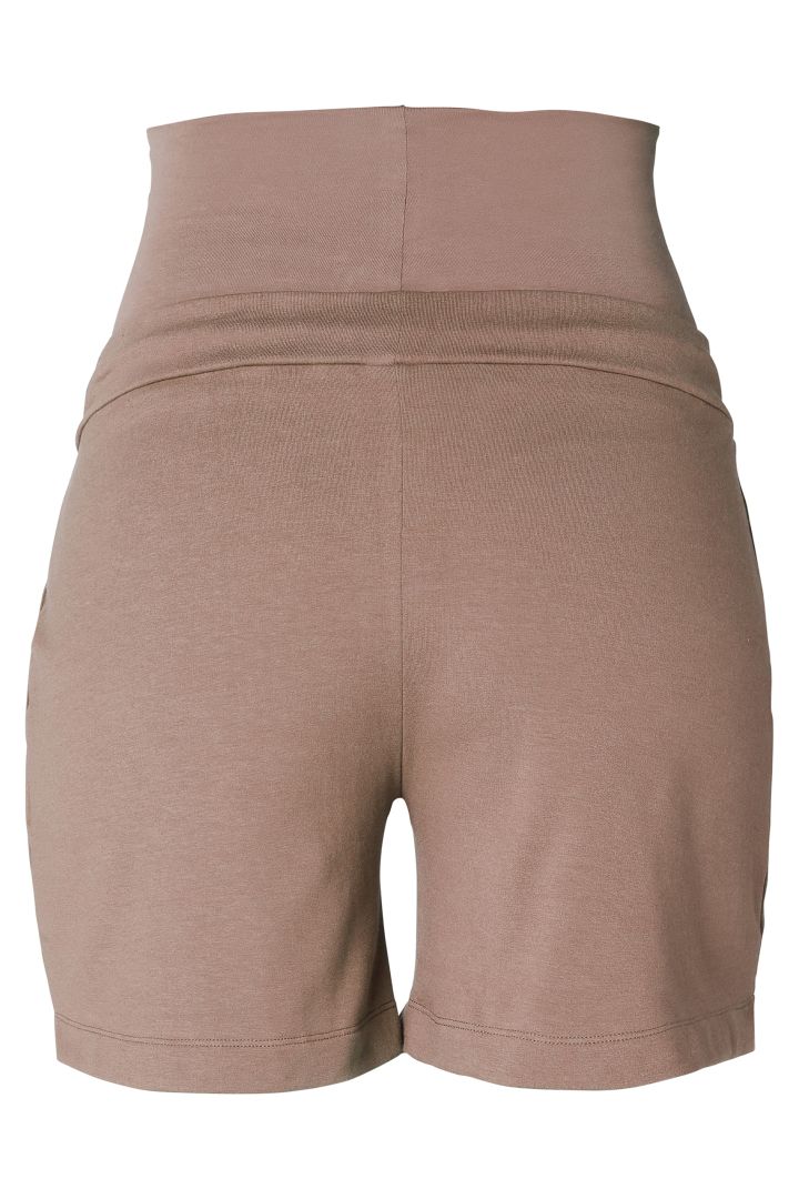 Jersey Umstandsshorts hellbraun