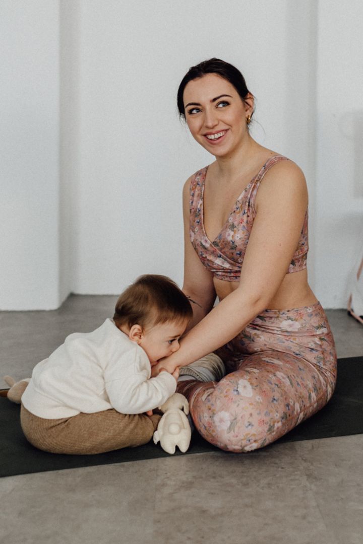 Organic Sport Still BH mit Blumenprint