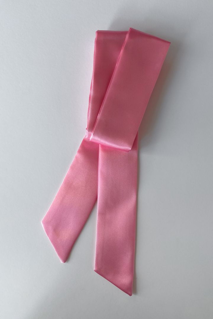 Satinschärpe rosa