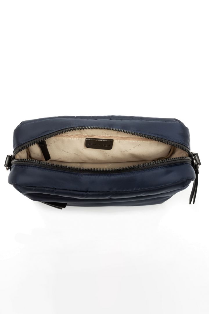 Crossbody Wickeltasche aus Nylon dunkelblau