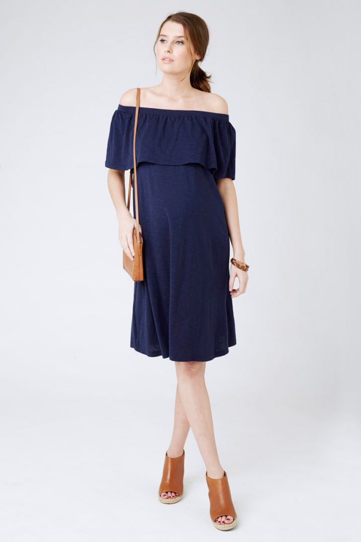 Cold Shoulder Umstandskleid