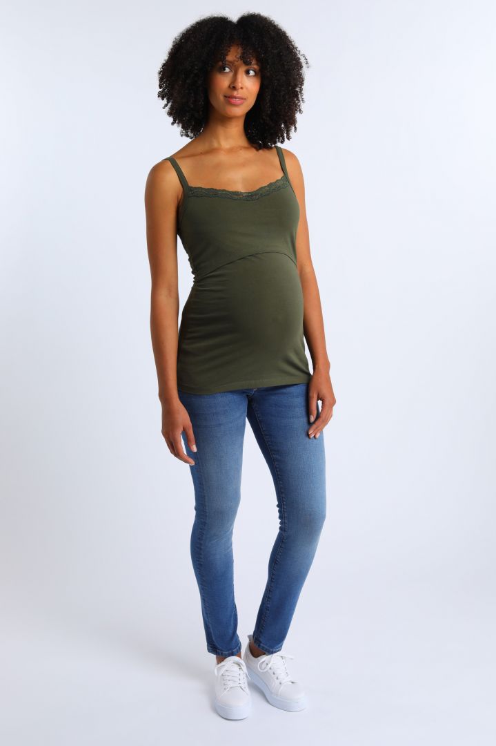 Organic Skinny Umstandsjeans Medium Wash