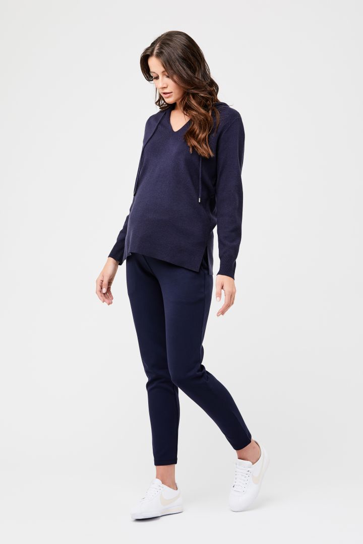 Slim-Fit Maternity Trousers navy