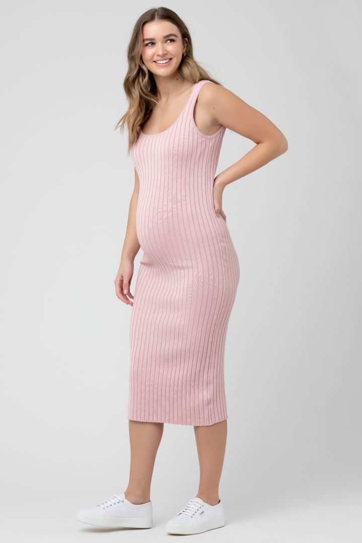 Midi Rib Maternity Dress