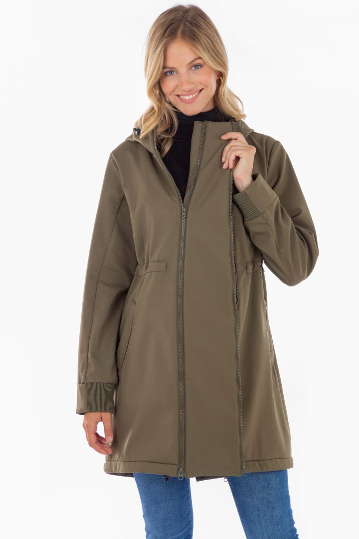 3 in 1 Umstands- und Tragejacke khaki