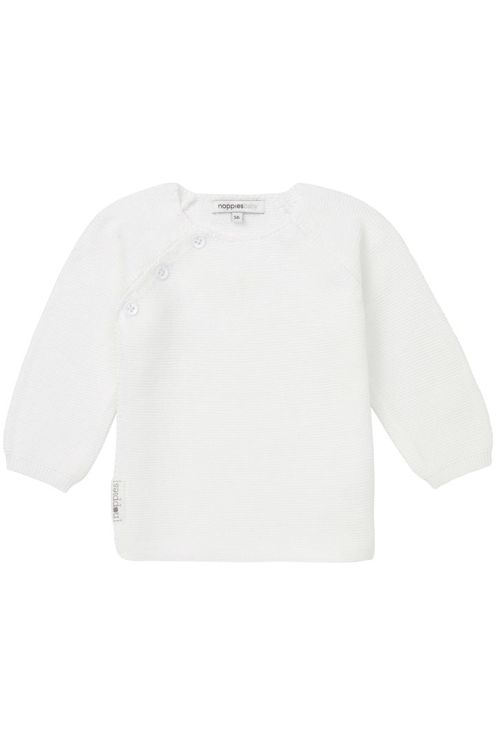 Organic Baby Wickel-Pullover weiß