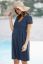Preview: Maternity and nursing dress with perforated lace navy