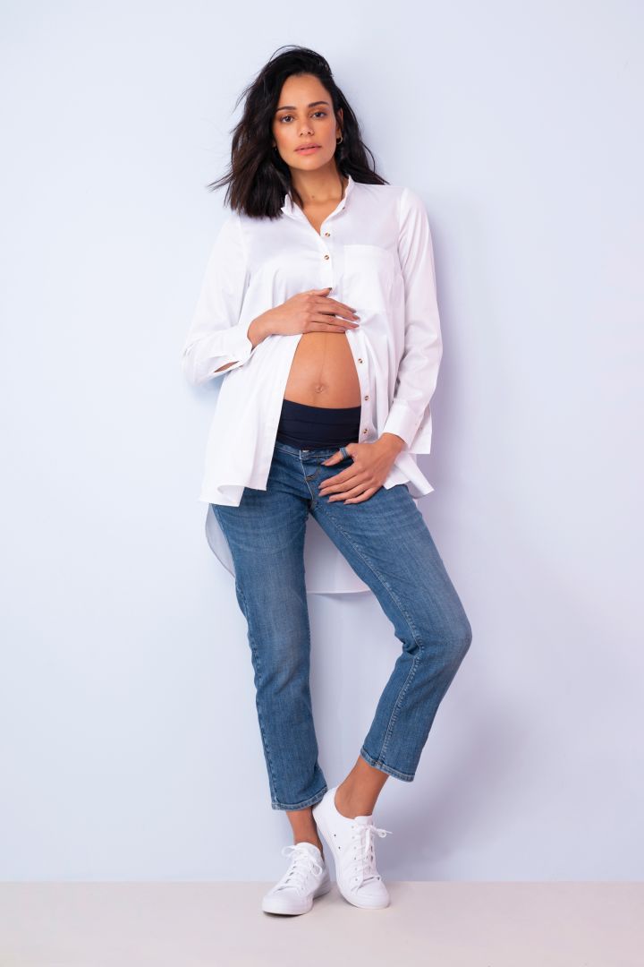 Cropped Umstandsjeans Straight Leg