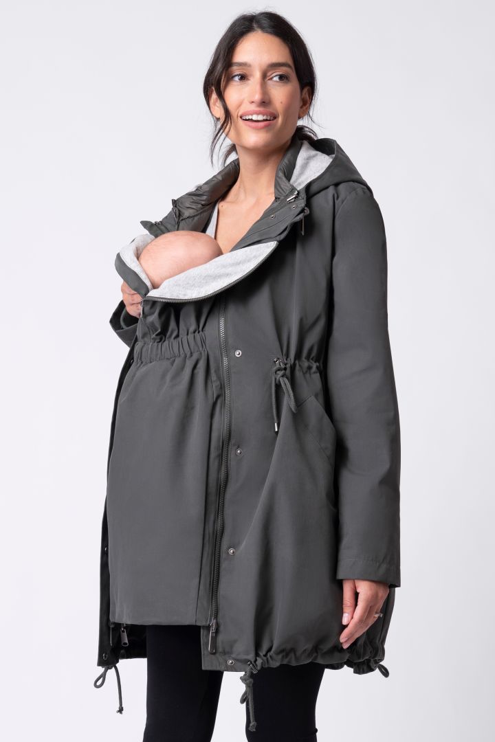 6 in 1 Umstandsparka, Tragejacke und Weste