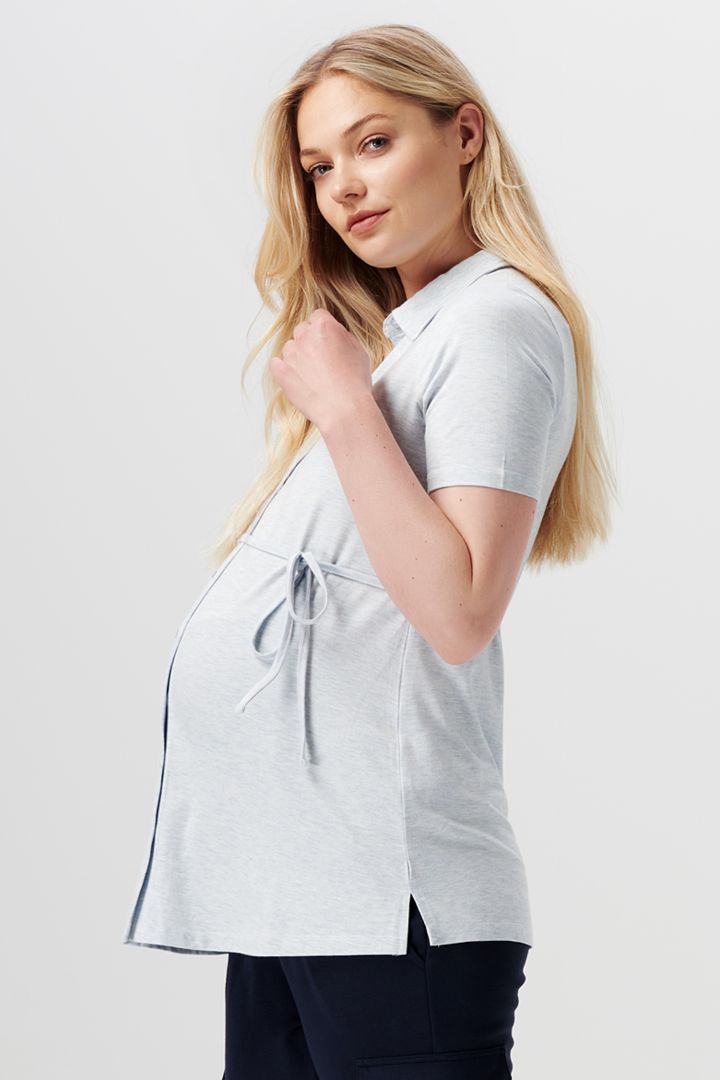 Ecovero Umstands-und Stillshirt mit Knopfleiste