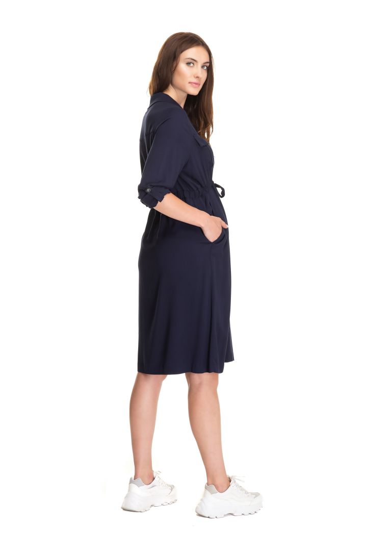 Umstands- und Stillkleid mit verstellbarer Taille