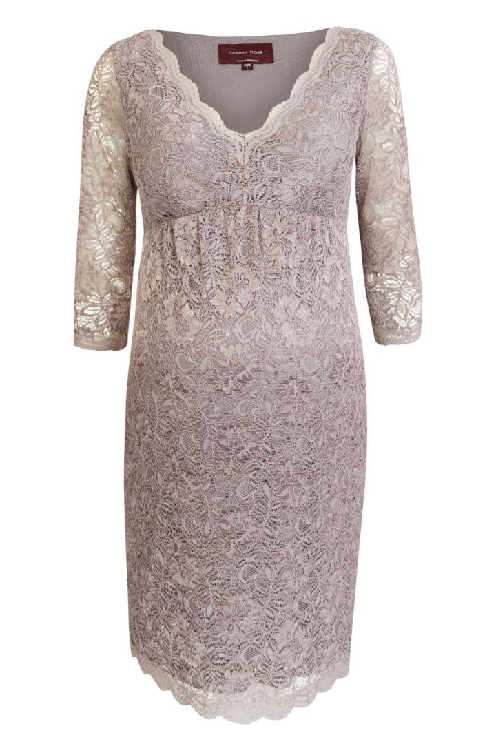Lace Maternity Dress with 3/4 Length Sleeves