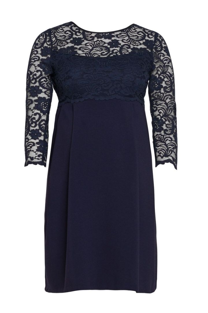 Umstandskleid mit Spitzenoberteil