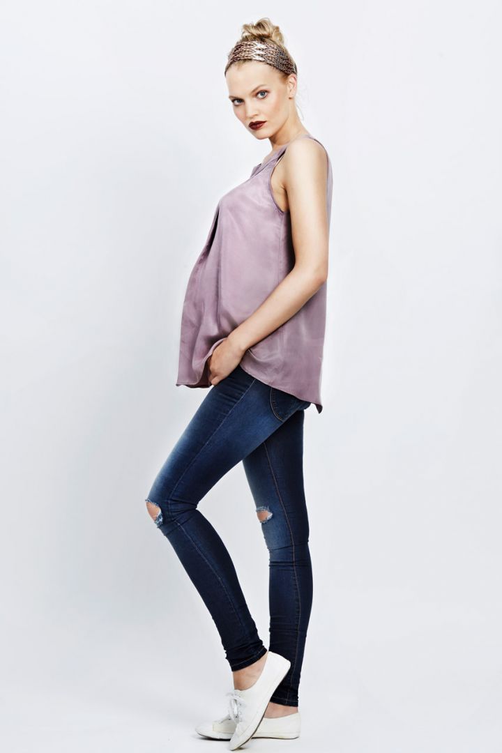 Festliches Halterneck Umstandstop