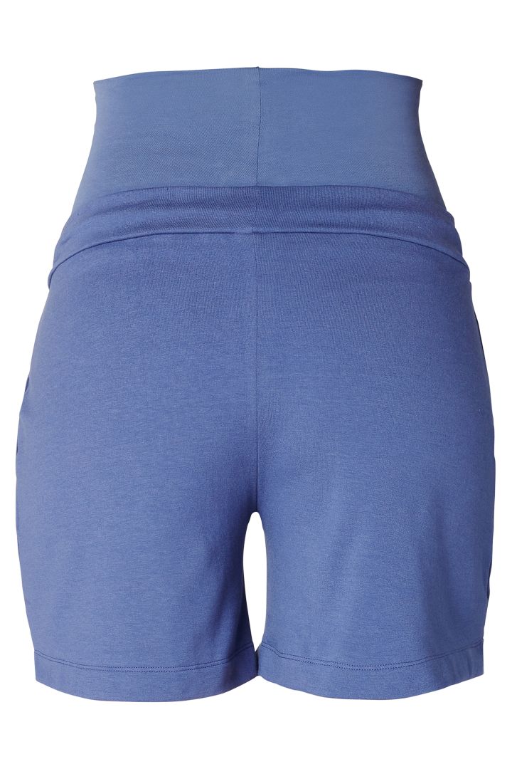 Jersey Umstandsshorts blau
