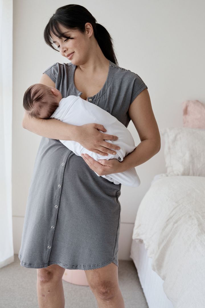 Organic Umstands- und Stillnachthemd