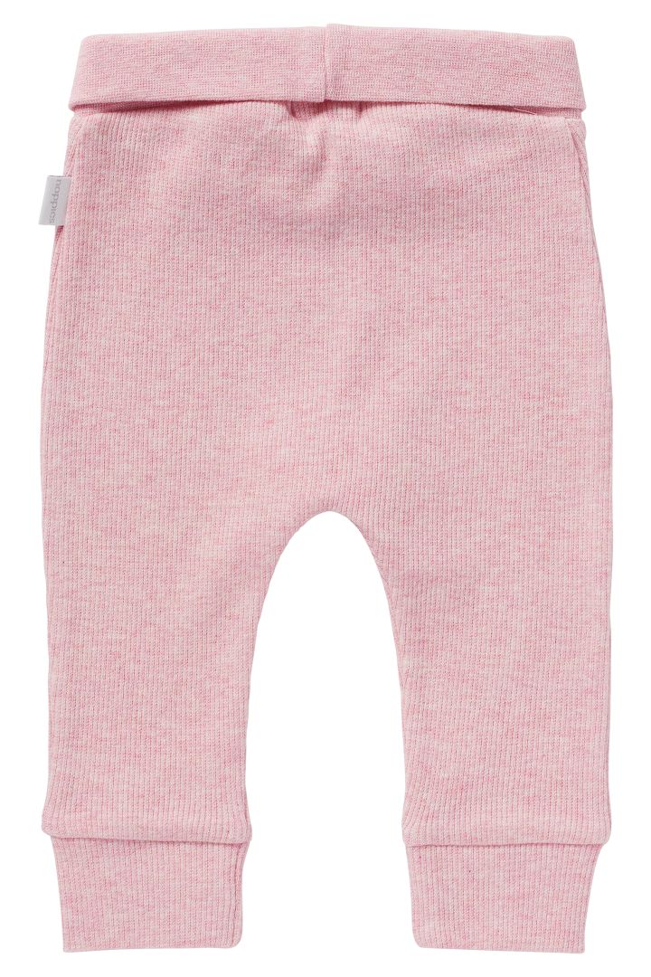 Organic Rippstrick Babyhose rosa
