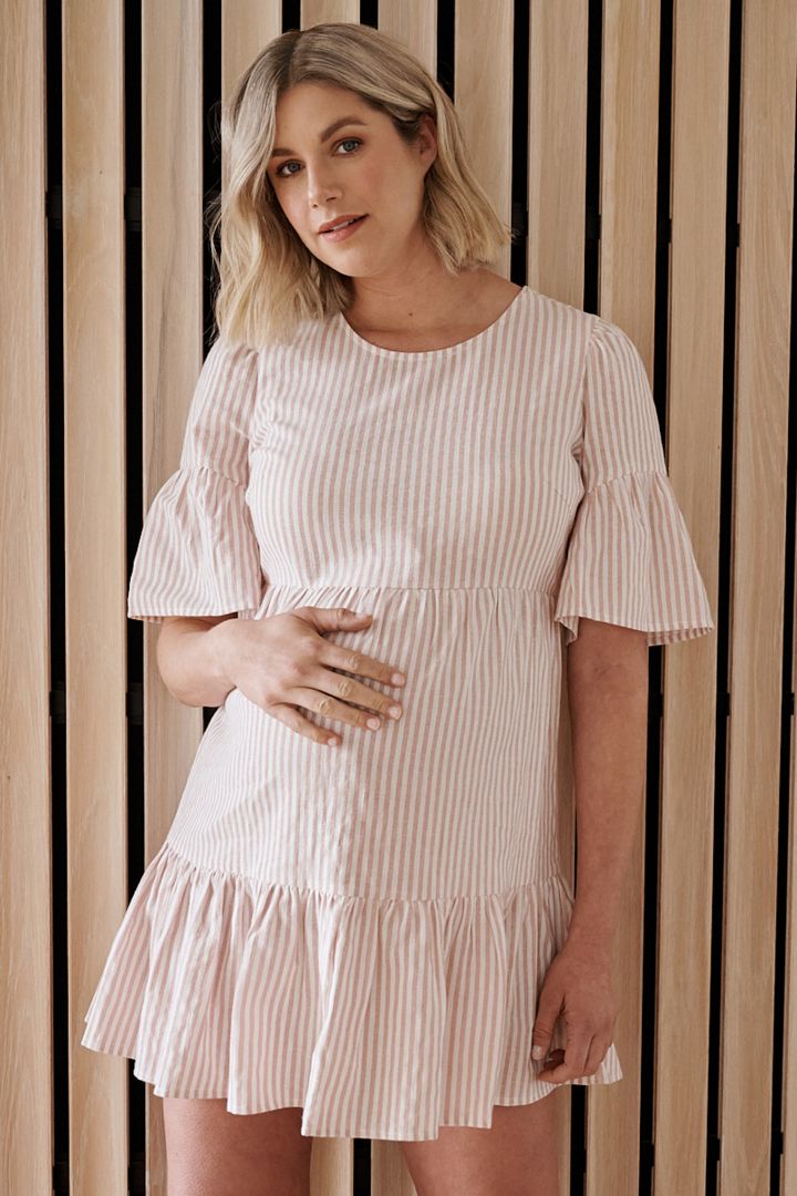 Maternity Dress with Bell Sleeves