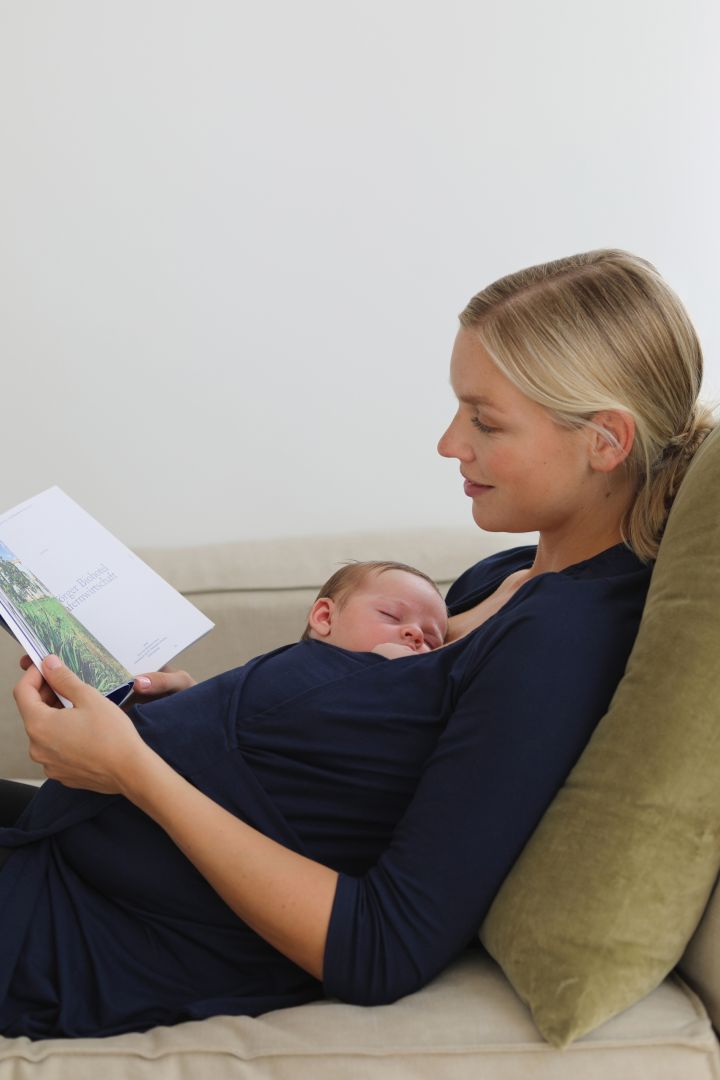 Eco Viskose Skin to Skin Baby Bonding Shirt navy