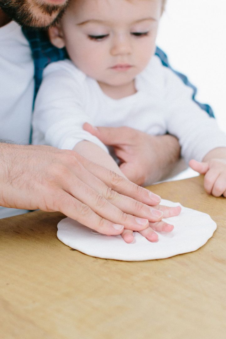 Stand-Bilderrahmen mit Baby Abdruckset rosa