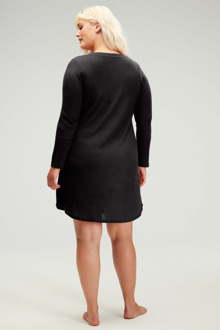 Henley Maternity Nightie black