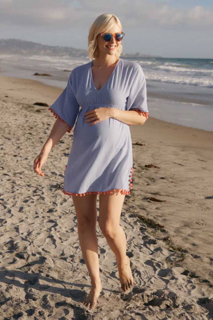 Umstands-Kaftan mit Pompoms