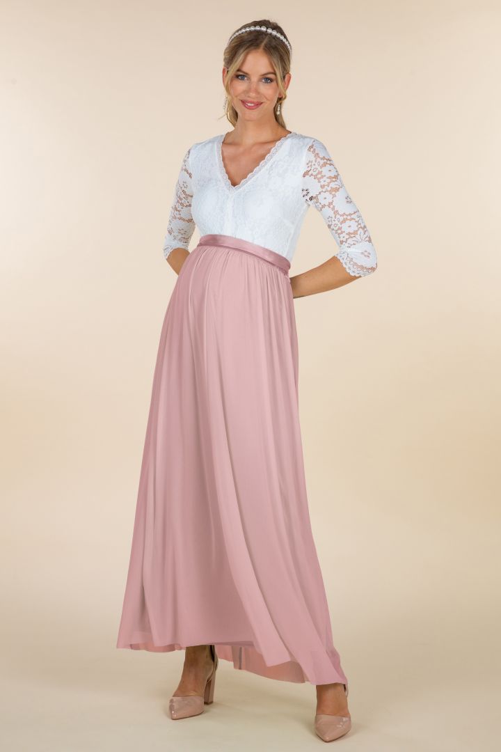 Maxi Umstandsbrautrock aus Tüll rose
