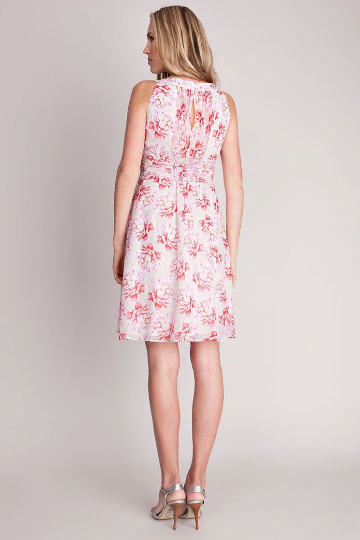 Floral Umstandskleid aus Seide