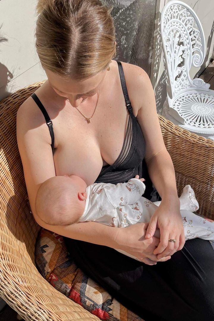 Umstands- und Still-Negligee mit Bustier