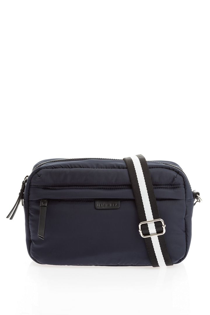 Crossbody Wickeltasche aus Nylon dunkelblau