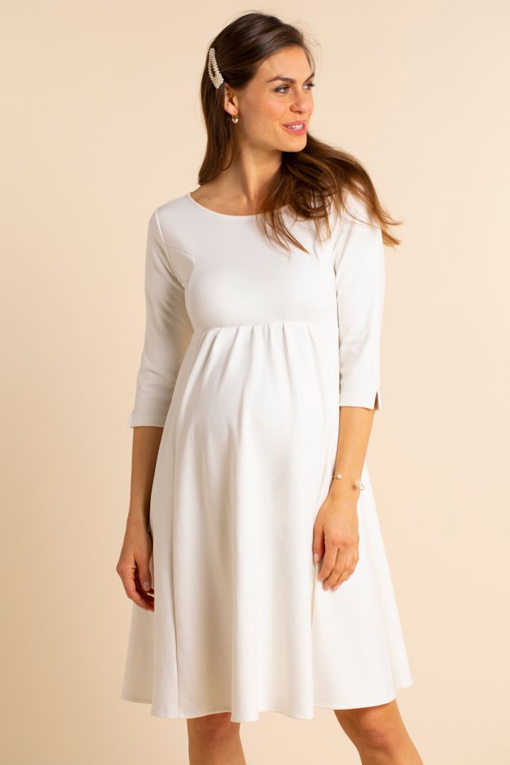 Ecovero Umstandsbrautkleid mit Keyhole Rückenausschnitt