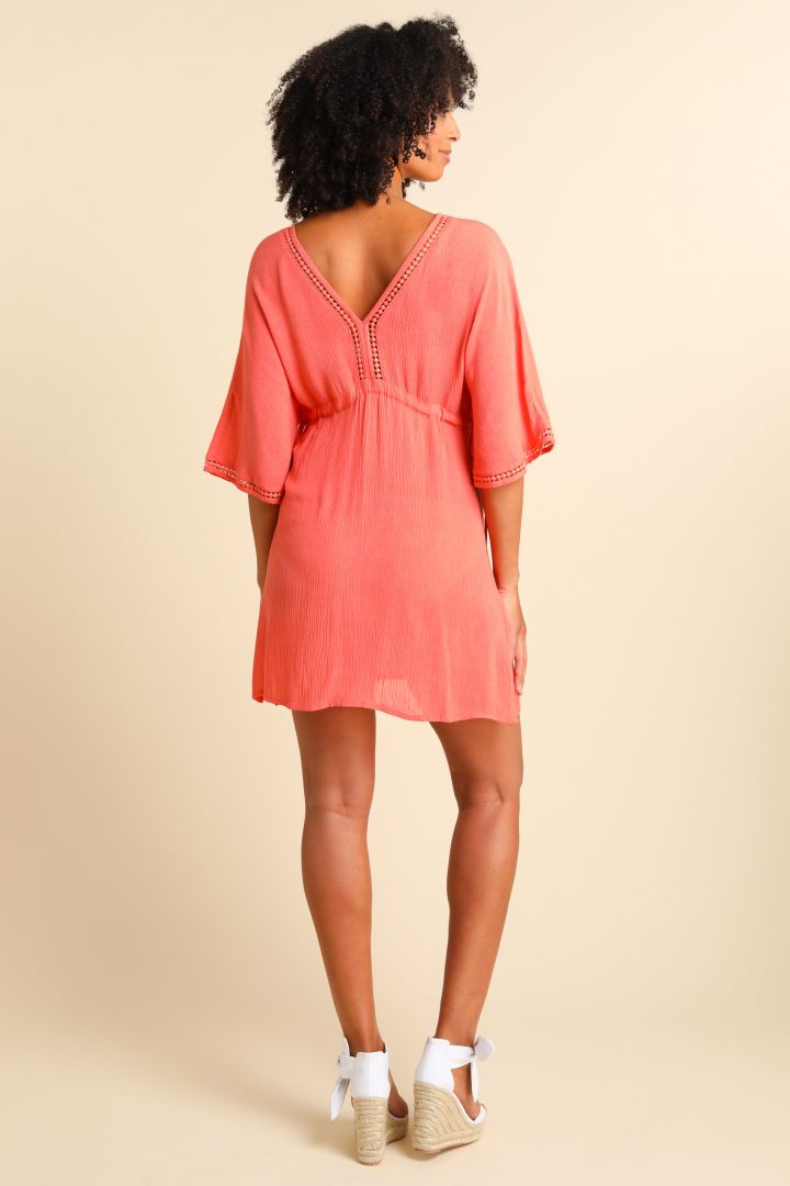 Umstands-Kaftan aus Crepe Viskose