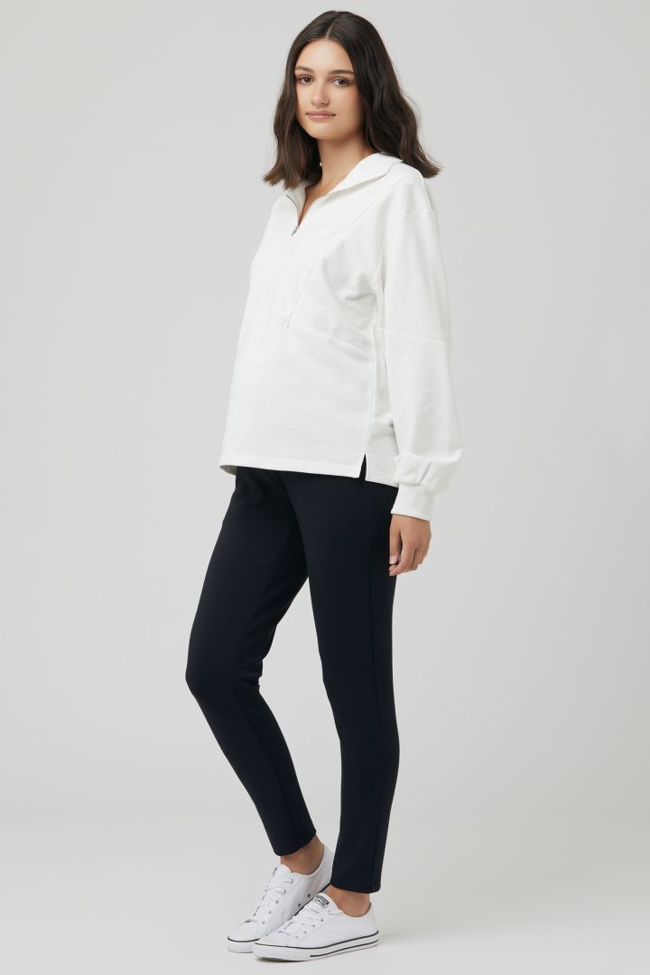 Umstands- und Still-Sweater mit Reißverschluss