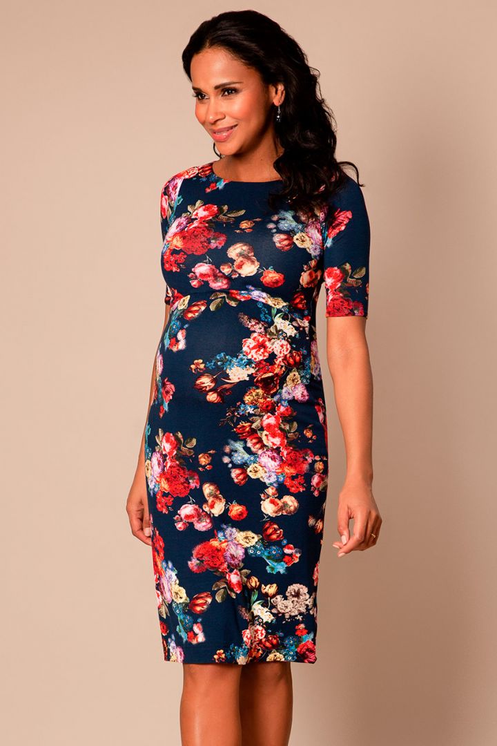Midnight Garden maternity shift dress