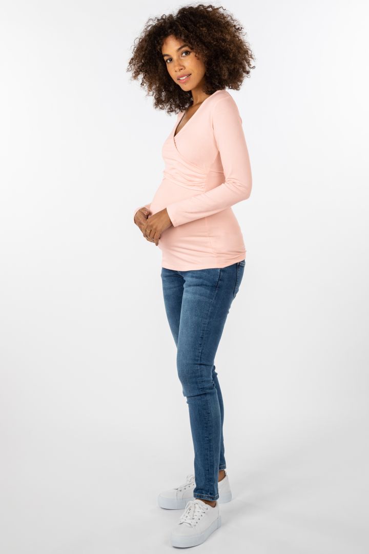 Eco Viskose Umstands- und Stillshirt blush