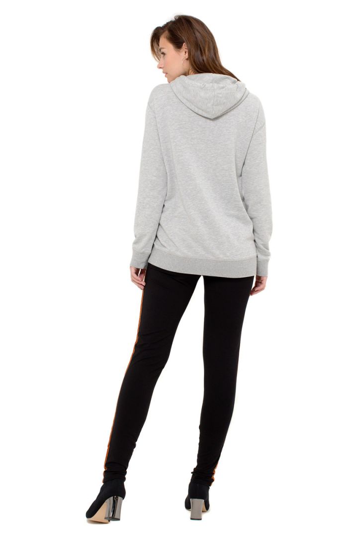 Meternity Trousers with Velvet Stripes