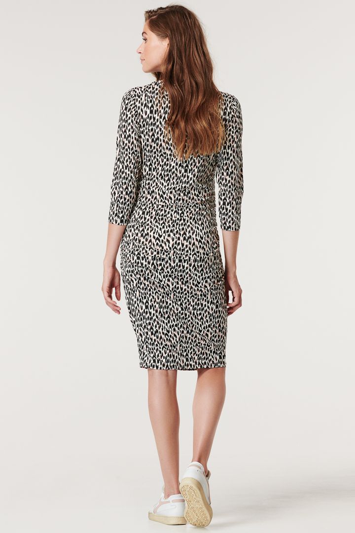 Ecovero Maternity Dress with Animal Print