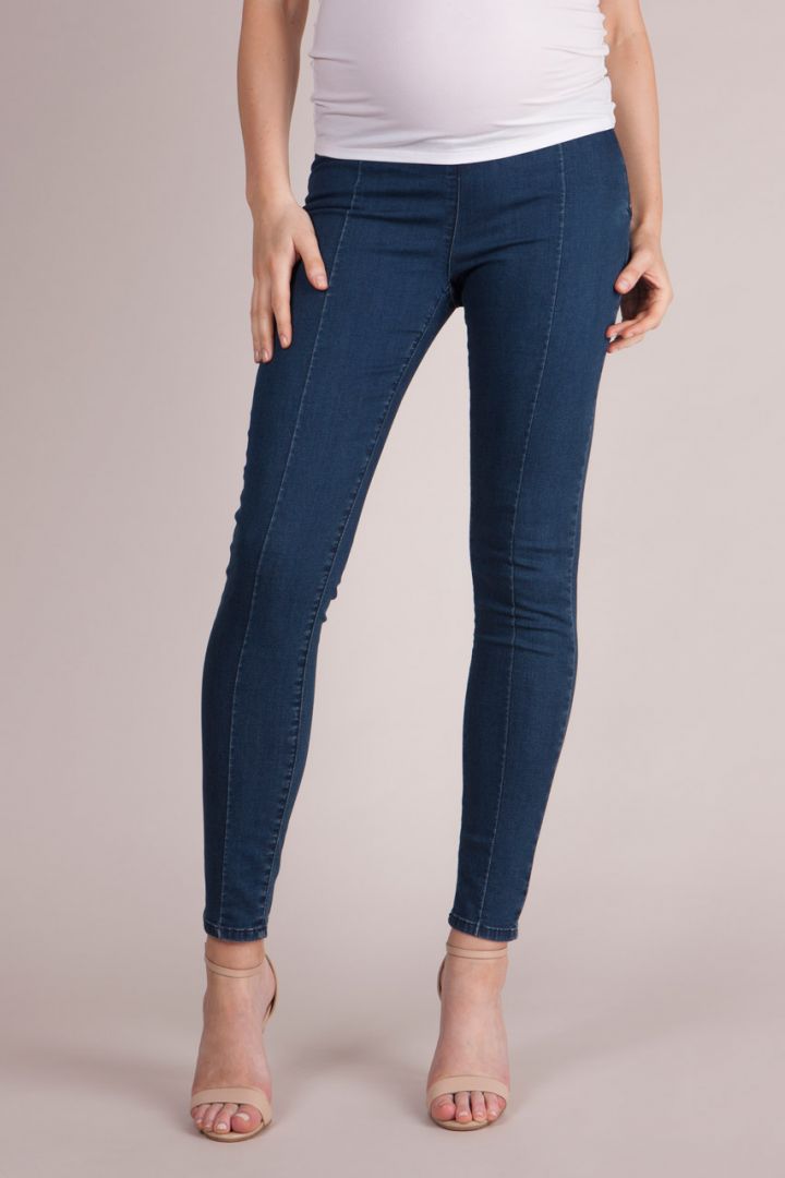 Pintuck Umstandsjeans skinny