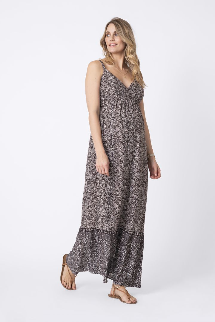 Printed Boho Maternity Dress