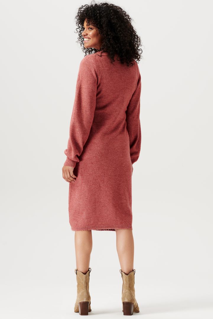 Eco Umstandsstrickkleid mit Bindegürtel