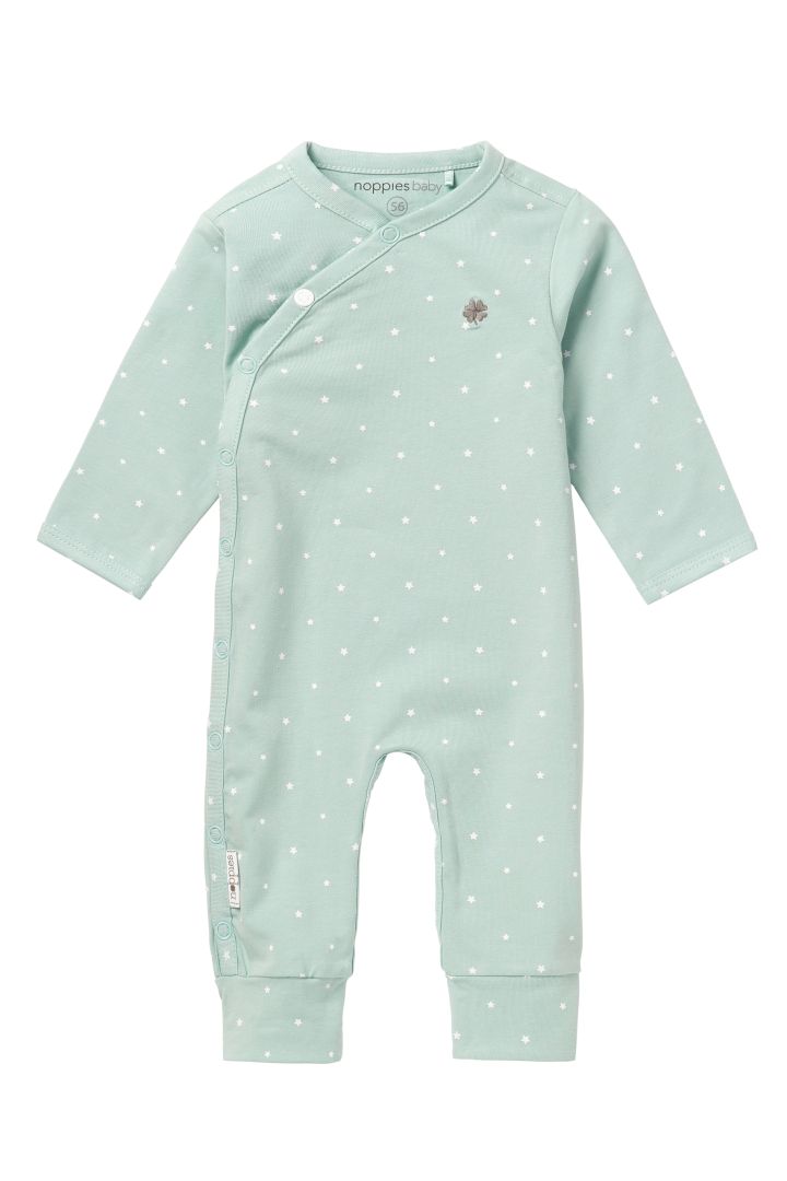 Strampler und Mütze mit Sternchen mint