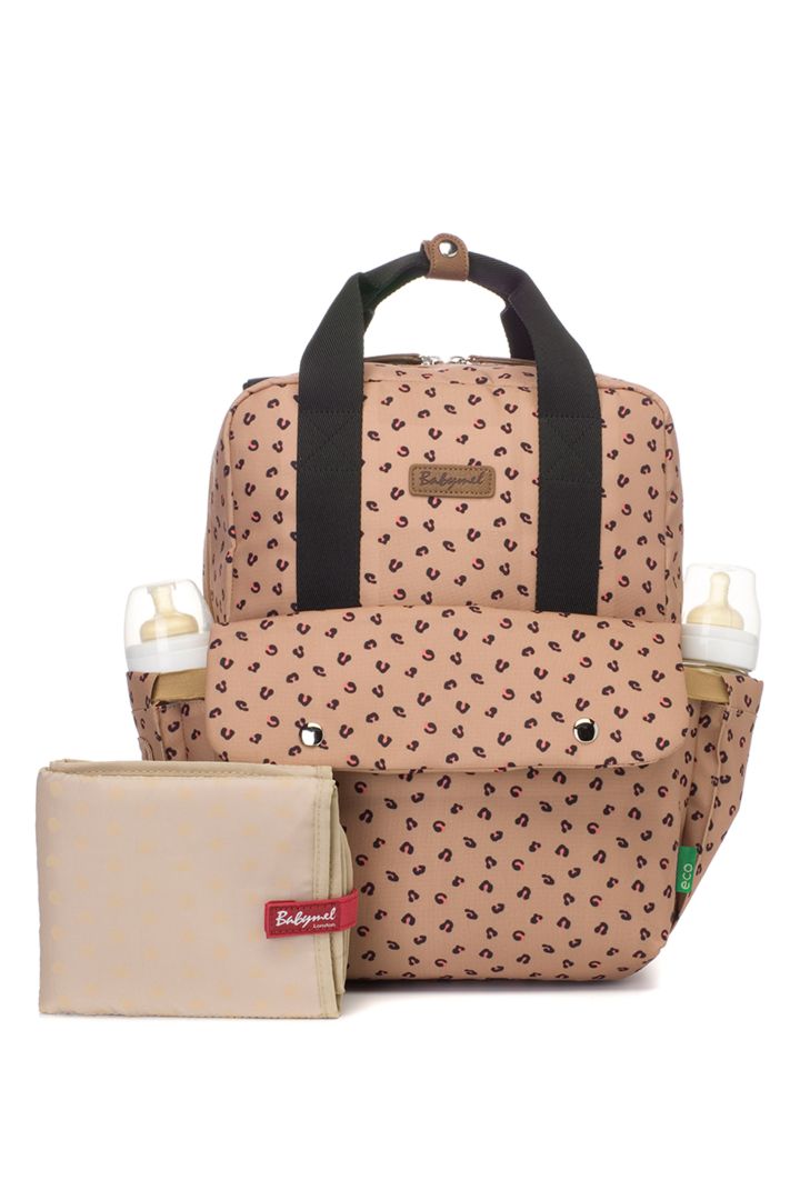 Eco Wickelrucksack aus recyceltem Plastik leo print